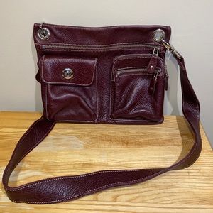 Roots Maroon Shoulder Length Purse